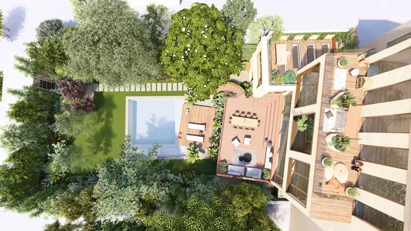 AGENCE_LACOSTE_2024_BORDEAUX_PAYSAGISTE_JARDIN_PISCINE_TERRASSE_LUMIERE_BALCON_MASSIF_ESQUISSE