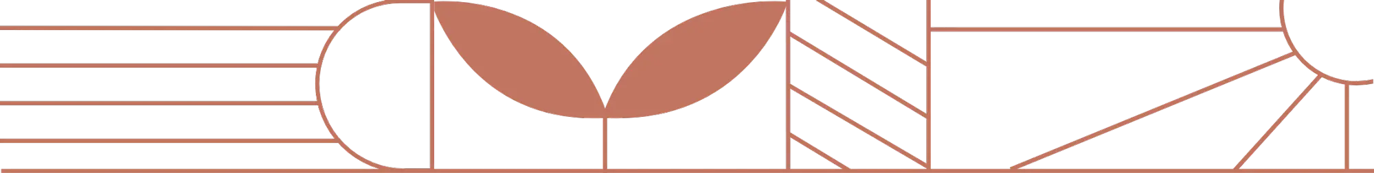 Fond ocre graphique, agence Lacoste terrasses et jardins créatifs à Bordeaux