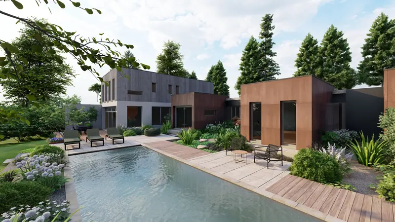 Le service conception de l'agence Lacoste, paysagiste DPLG concepteur à Bordeaux